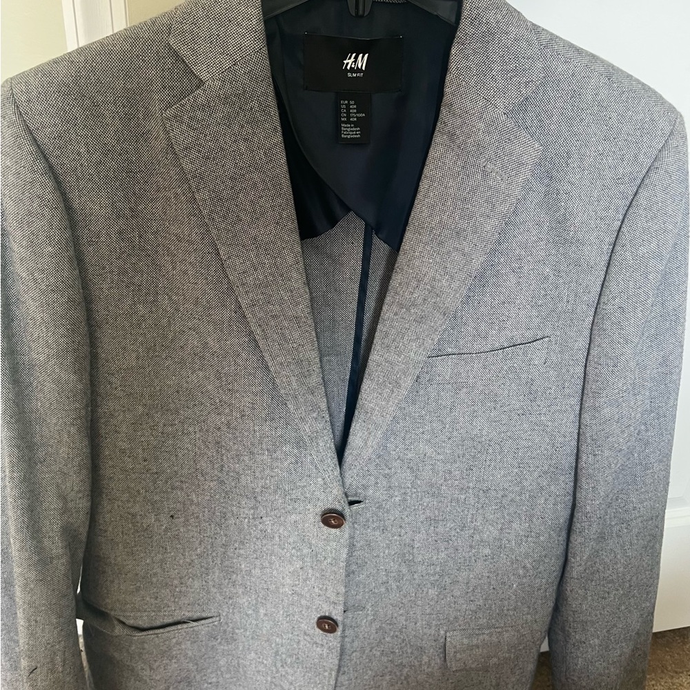 H&M Light Gray Men's Sport Coat
